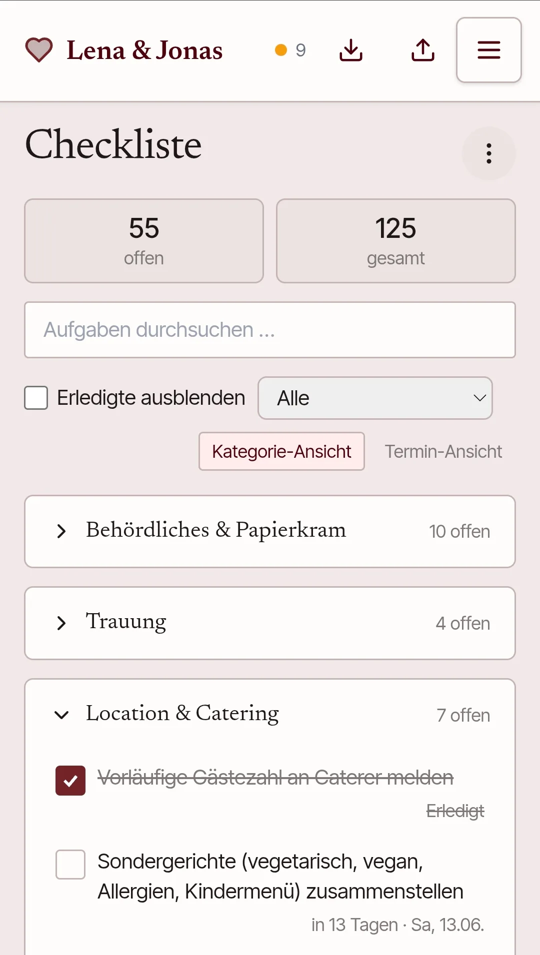 Checklist — Screenshot