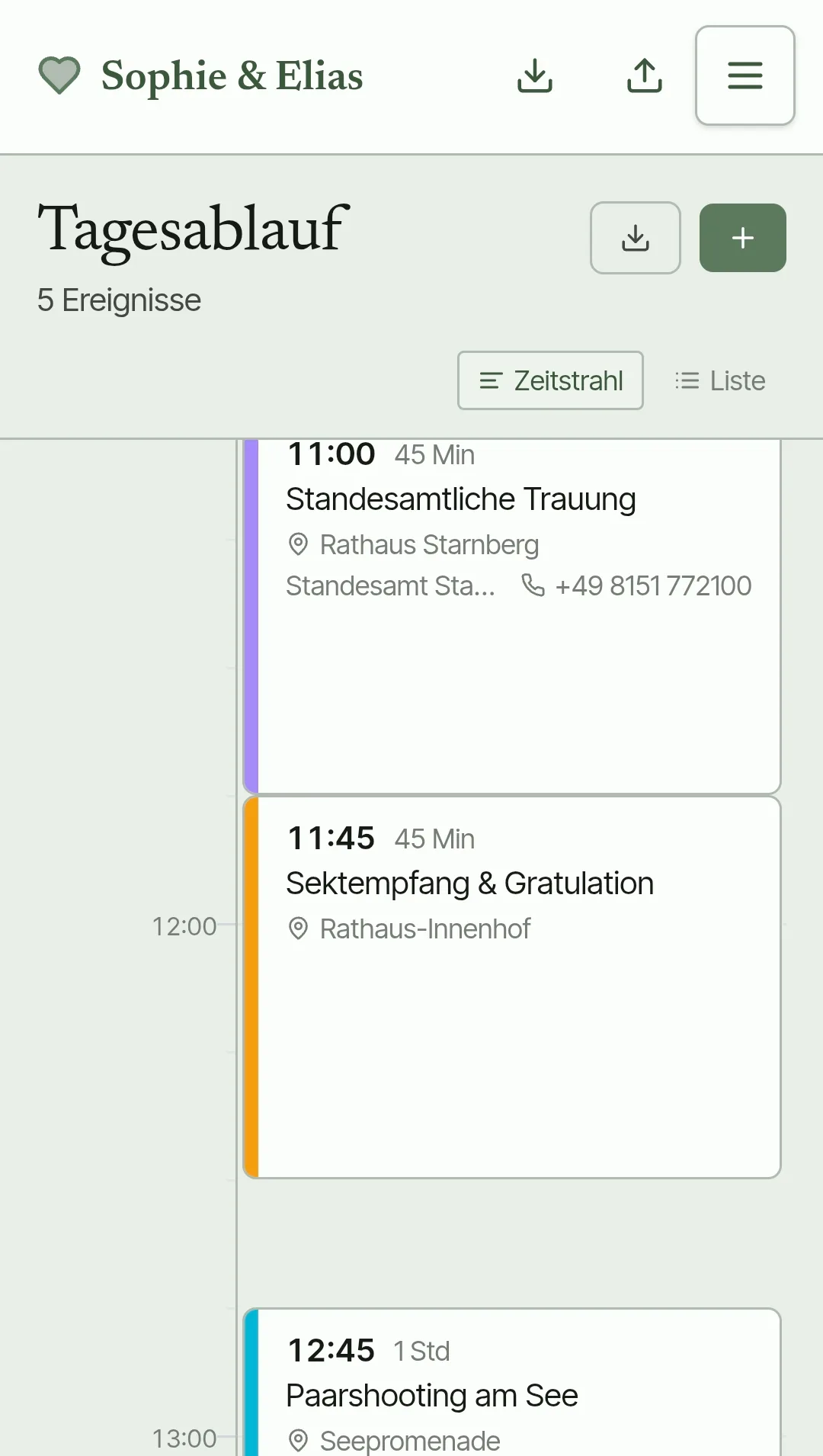 Timeline — Screenshot